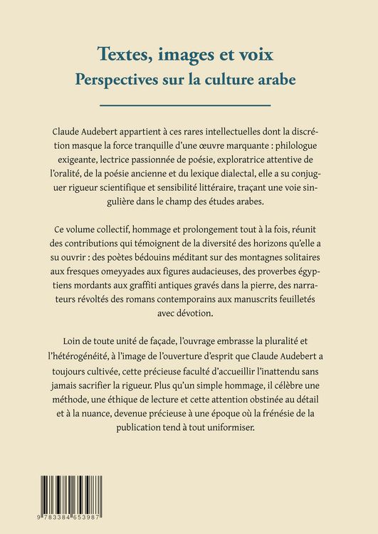 Produktbild: Textes, images et voix &ndash; Perspectives sur la culture arabe