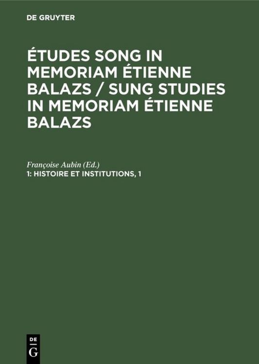 Produktbild: Histoire et institutions, 1