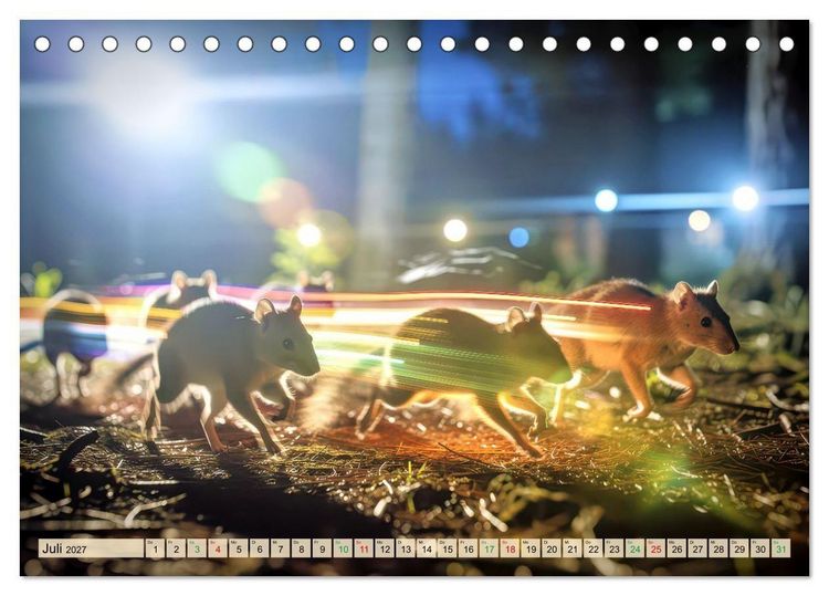 Produktbild: Tiere im Gegenlicht (Tischkalender 2027 DIN A5 quer), CALVENDO Monatskalender