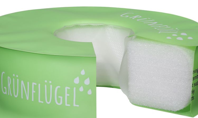 Produktbild: Gr&uuml;nfl&uuml;gel Schwimmfl&uuml;gel aus BIO TPU (rund) - 11-30kg und 1 bis 6 Jahre