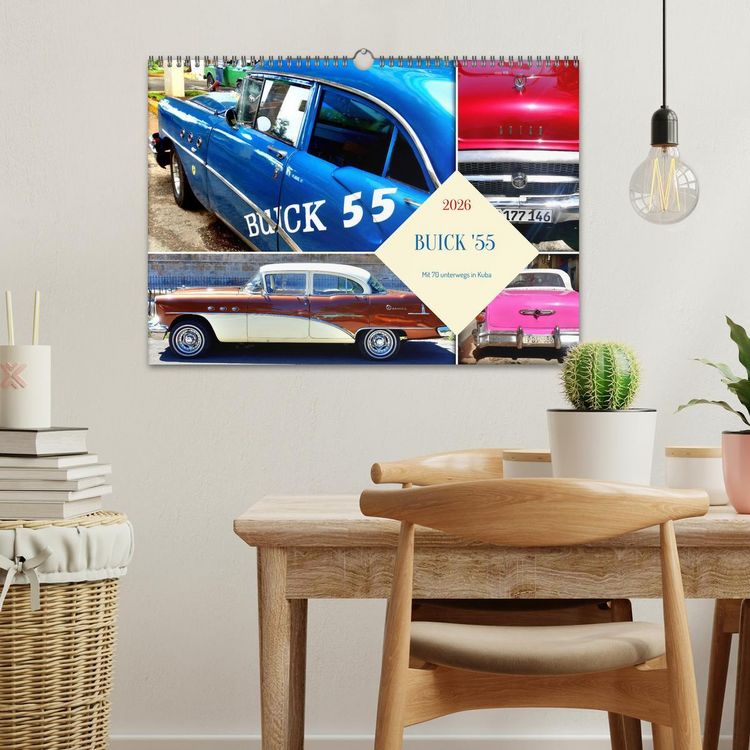 Produktbild: BUICK '55 - Mit 70 unterwegs in Kuba (Wandkalender 2026 DIN A3 quer), CALVENDO Monatskalender