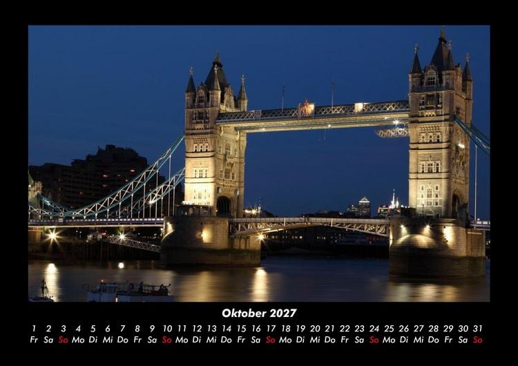 Produktbild: London 2027 Fotokalender DIN A3