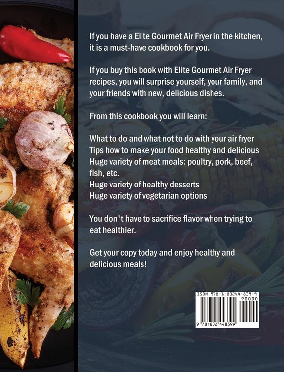 Produktbild: The Ultimate Elite Gourmet Air Fryer Cookbook For Beginners