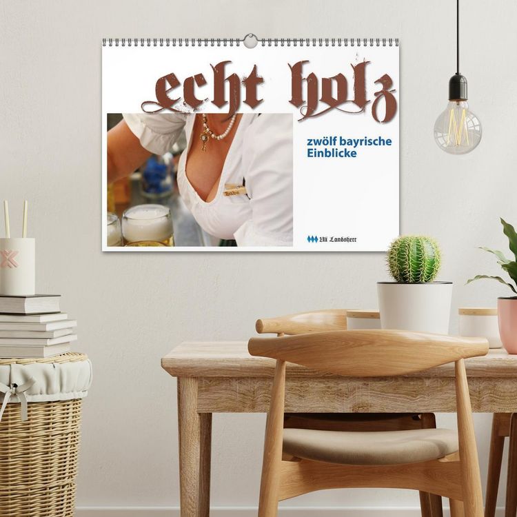 Produktbild: Echt Holz - Einblicke (Wandkalender 2026 DIN A3 quer), CALVENDO Monatskalender