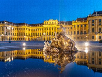 Produktbild: CALVENDO Puzzle Schlos Sch&ouml;nbrunn | 1000 Teile Lege-Gr&ouml;&szlig;e 64x48cm Foto-Puzzle f&uuml;r gl&uuml;ckliche Stunden