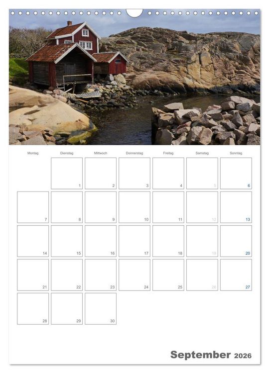 Produktbild: Typisch Schwedisch Bohusl&auml;n (Wandkalender 2026 DIN A3 hoch), CALVENDO Monatskalender