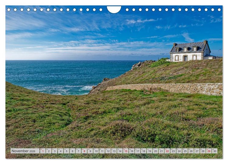 Produktbild: Cote Sauvage. Wilde Atlantikk&uuml;ste der Bretagne. (Wandkalender 2026 DIN A4 quer), CALVENDO Monatskalender