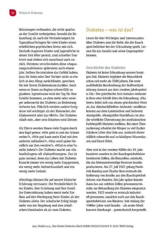 Produktbild: Das Kinder-Diabetes-Buch