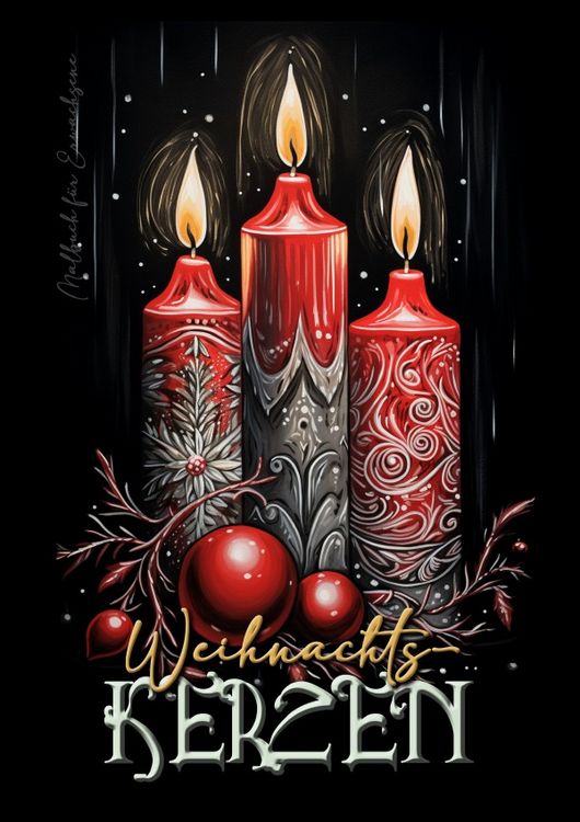 Produktbild: Weihnachtskerzen Malbuch f&uuml;r Erwachsene