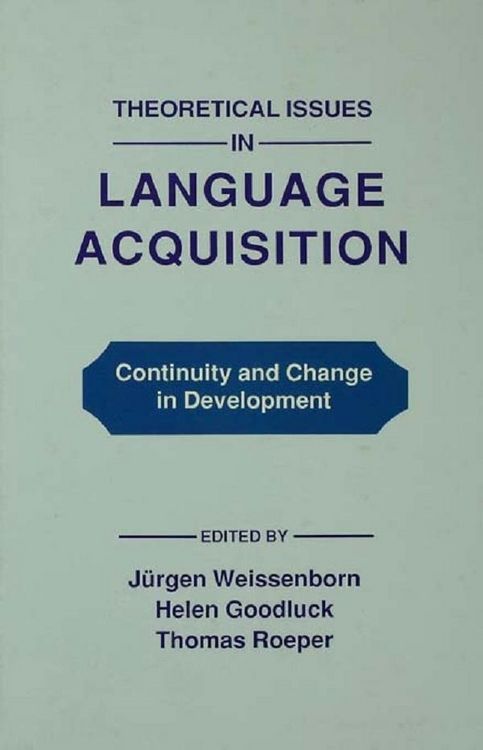 Produktbild: Theoretical Issues in Language Acquisition