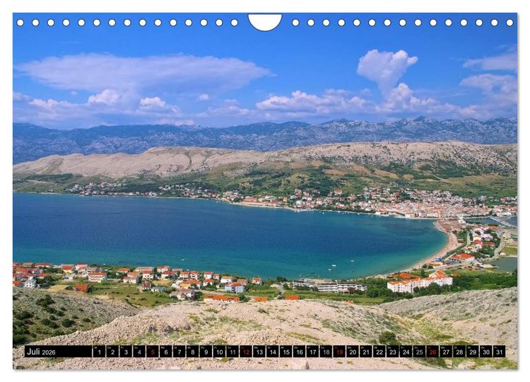 Produktbild: Kroatien (Wandkalender 2026 DIN A4 quer), CALVENDO Monatskalender