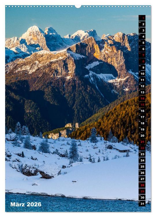 Produktbild: Dolomiten. Italien (hochwertiger Premium Wandkalender 2026 DIN A2 hoch), Kunstdruck in Hochglanz