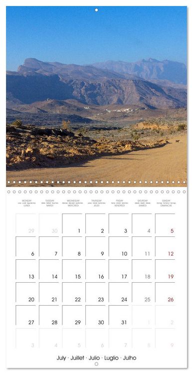 Produktbild: Oman, country of deserts (Wall Calendar 2026 12 &times; 12 Inch) CALVENDO 12 Month Wall Calendar
