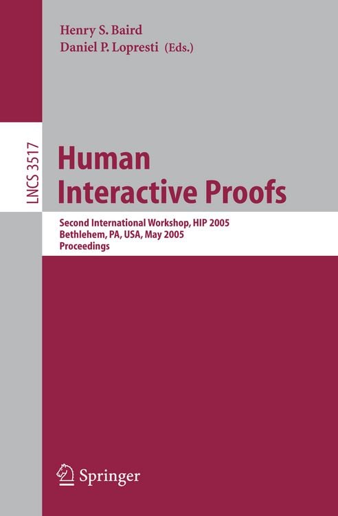 Produktbild: Human Interactive Proofs