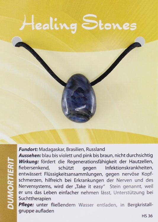 Produktbild: Dumortierit Healing Stones Maxicard