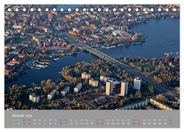 Produktbild: Potsdam von Oben (Tischkalender 2026 DIN A5 quer), CALVENDO Monatskalender