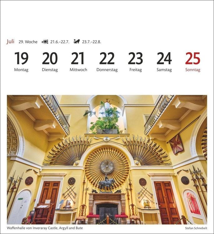 Produktbild: Schottland Sehnsuchtskalender 2027 - Wochenkalender mit 53 Postkarten