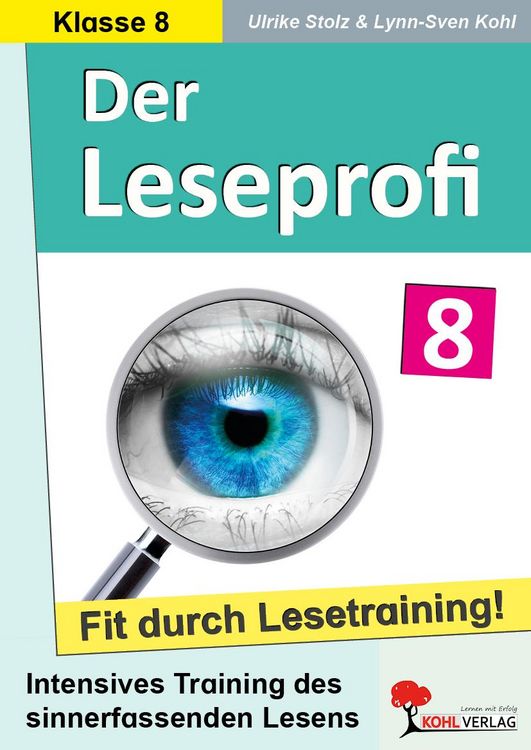 Produktbild: Der Leseprofi - Fit durch Lesetraining / Klasse 8