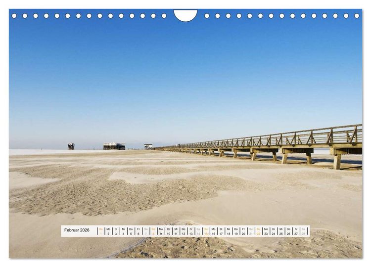 Produktbild: St. Peter-Ording (Wandkalender 2026 DIN A4 quer), CALVENDO Monatskalender