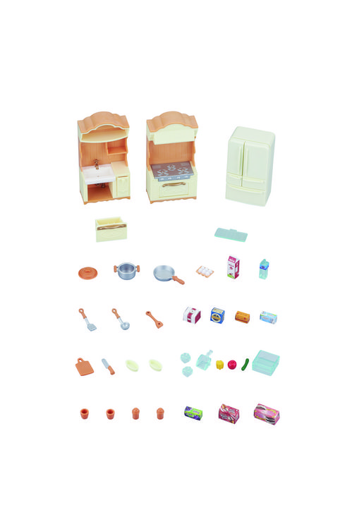 Produktbild: Sylvanian Families 5341 - Landhaus K&uuml;che mit K&uuml;hlschrank