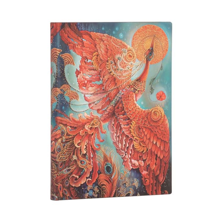 Produktbild: Softcover Notizbuch Feuervogel, Midi, Unliniert