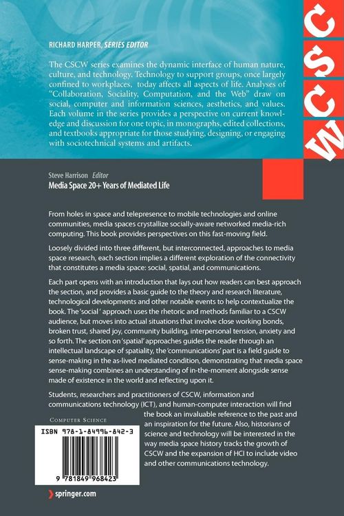 Produktbild: Media Space 20+ Years of Mediated Life