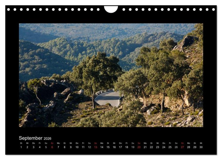 Produktbild: Landschaften Andalusiens (Wandkalender 2026 DIN A4 quer), CALVENDO Monatskalender
