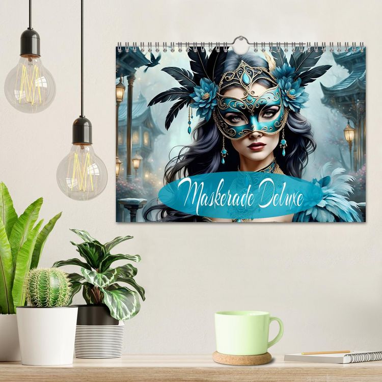 Produktbild: Maskerade Deluxe (Wandkalender 2026 DIN A4 quer), CALVENDO Monatskalender