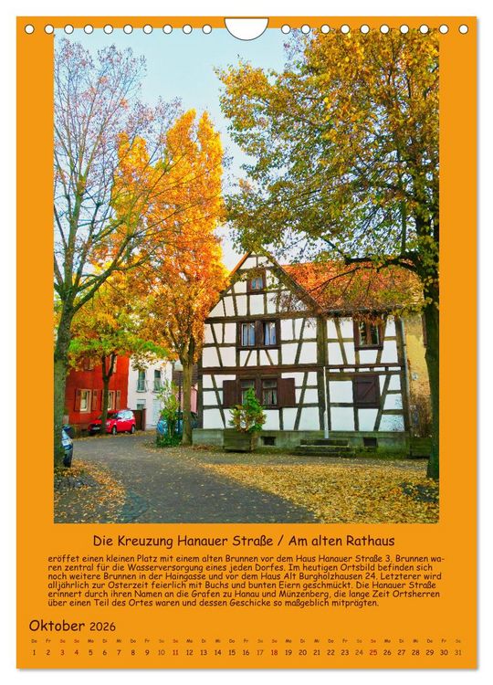 Produktbild: Gut 800 Jahre Burgholzhausen. Ein Ortsportr&auml;t in Wort und Bild 2026 (Wandkalender 2026 DIN A4 hoch), CALVENDO Monatskalender