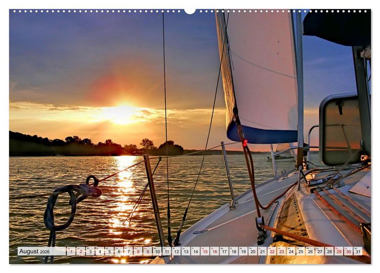 Produktbild: Segeln - mit dem Wind (Wandkalender 2026 DIN A2 quer), CALVENDO Monatskalender