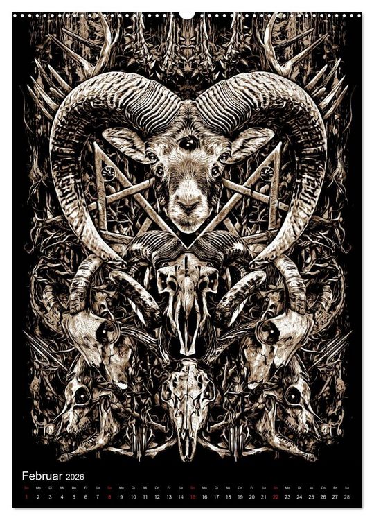 Produktbild: BLOODBOY/DARK ILLUSTRATION (Wandkalender 2026 DIN A2 hoch), CALVENDO Monatskalender