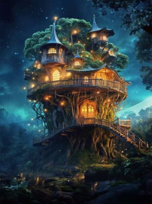 Produktbild: CALVENDO Puzzle Baumhaus | 2000 Teile Lege-Gr&ouml;&szlig;e 90x67cm Foto-Puzzle f&uuml;r gl&uuml;ckliche Stunden