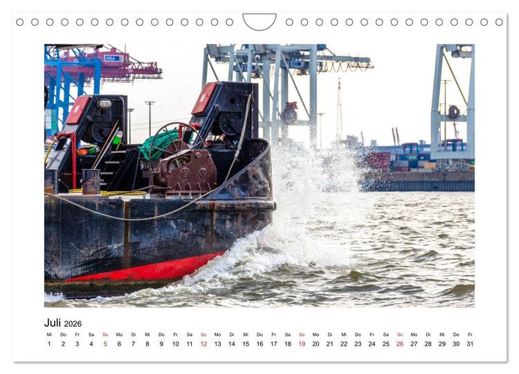 Produktbild: Hamburger Hafen - In der Welt der Container-Riesen (Wandkalender 2026 DIN A4 quer), CALVENDO Monatskalender