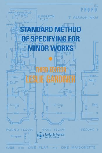 Produktbild: Gardiner, L: Standard Method of Specifying for Minor Works