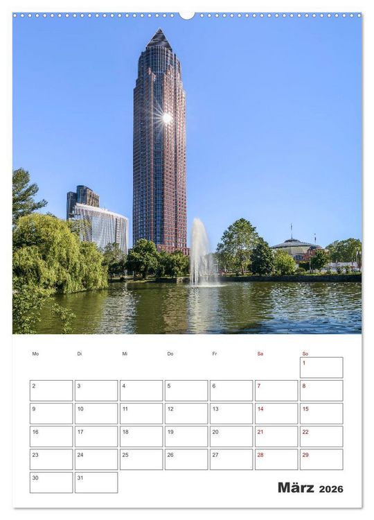 Produktbild: Frankfurt am Main - Impressionen aus der Finanzmetropole (hochwertiger Premium Wandkalender 2026 DIN A2 hoch), Kunstdruck in Hochglanz