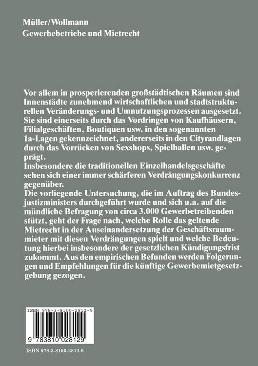 Produktbild: Gewerbebetriebe und Mietrecht