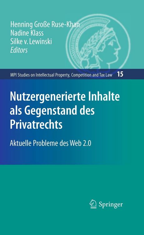 Produktbild: Nutzergenerierte Inhalte als Gegenstand des Privatrechts