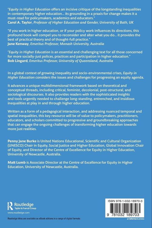 Produktbild: Equity in Higher Education