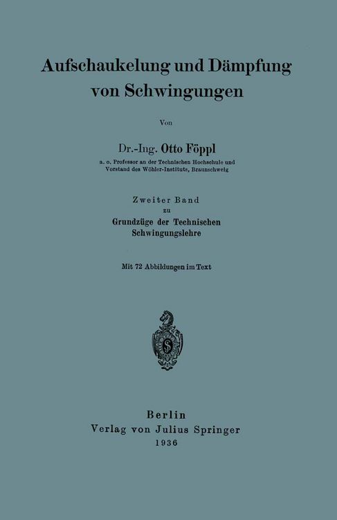 Produktbild: Aufschaukelung und D&auml;mpfung von Schwingungen
