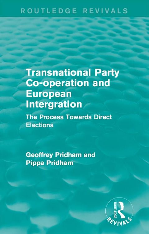 Produktbild: Transnational Party Co-operation and European Integration