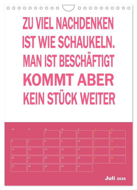 Produktbild: Memo an mich mit Jahresplaner (Wandkalender 2026 DIN A4 hoch), CALVENDO Monatskalender