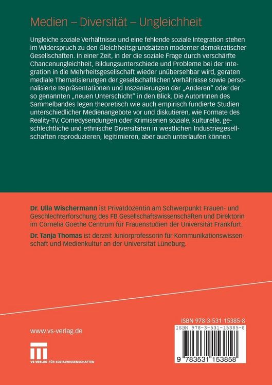 Produktbild: Medien - Diversit&auml;t - Ungleichheit