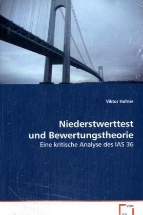 Produktbild: Hafner Viktor: Niederstwerttest und Bewertungstheorie
