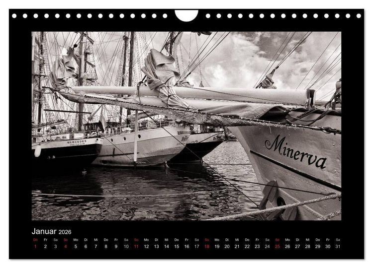 Produktbild: Segelschiffe auf der Ostsee (Wandkalender 2026 DIN A4 quer), CALVENDO Monatskalender