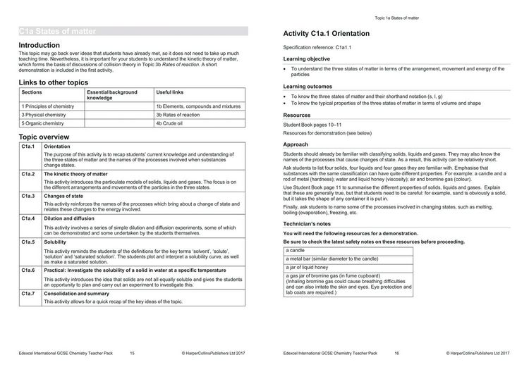 Produktbild: Edexcel International GCSE - Edexcel International GCSE Chemistry Teacher Pack