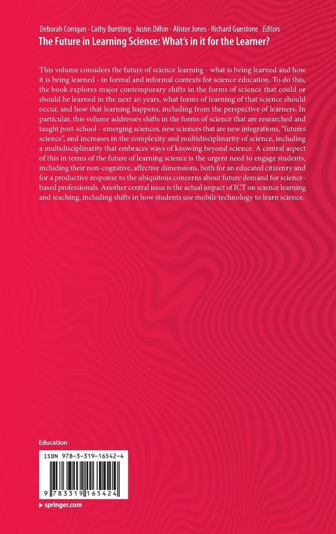 Produktbild: The Future in Learning Science: What&rsquo;s in it for the Learner?