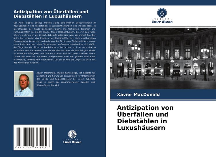 Produktbild: Antizipation von &Uuml;berf&auml;llen und Diebst&auml;hlen in Luxush&auml;usern