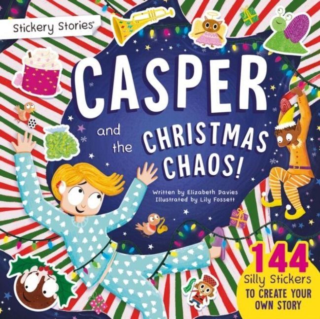 Produktbild: Stickery Stories: Casper and the Christmas Chaos - festive fantasy adventure sticker activity storybook for 4-8 Year Olds!