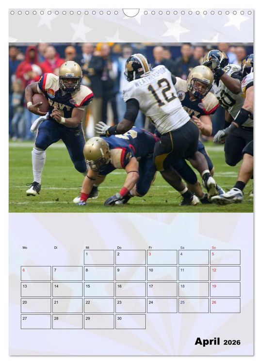 Produktbild: American Football - Kickoff (Wandkalender 2026 DIN A3 hoch), CALVENDO Monatskalender