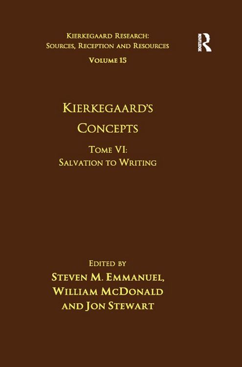 Produktbild: Volume 15, Tome VI: Kierkegaard's Concepts